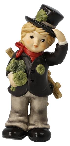 Figur Neuer Tag, neues Glück Porzellan - 5 x 14 x 7 cm