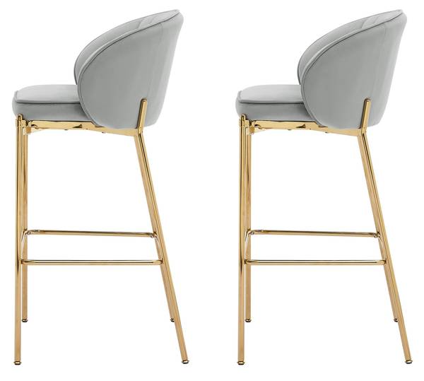 Barhocker Muz BS-1258/GL 2er-Set Grau