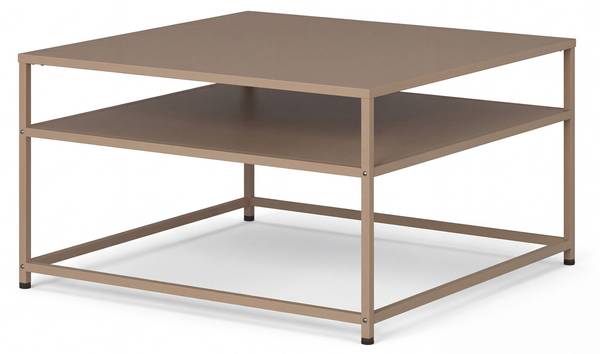Couchtisch DURA Beige - Stahl - 70 x 40 x 70 cm