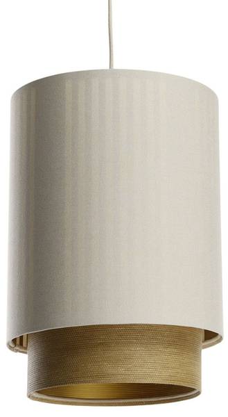 Hängeleuchte Duo Lami Line Beige - Gold