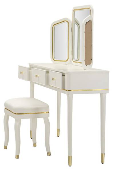 Kaptafel Camille B deels massief hout - 120 x 79 x 120 cm