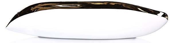 Schale Render Weiß - Keramik - 12 x 39 x 19 cm
