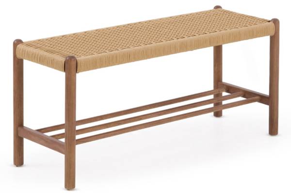 Bank 11838 Braun - Massivholz - 37 x 47 x 100 cm