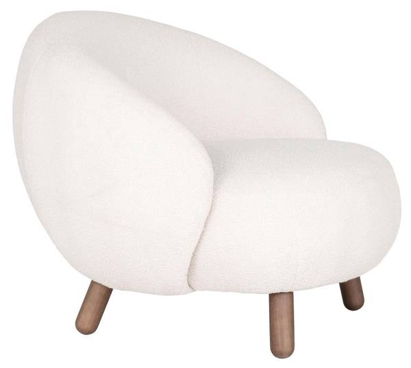 Sessel Savona 2-teilig Weiß - Polyester - Webstoff - 80 x 68 x 76 cm