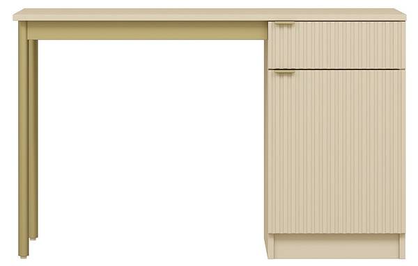 Schreibtisch MILIAKI Beige - Holz teilmassiv - 120 x 75 x 55 cm