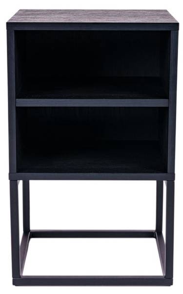 Nachttisch/Beistelltisch Schwarz - Stahl - 40 x 65 x 40 cm