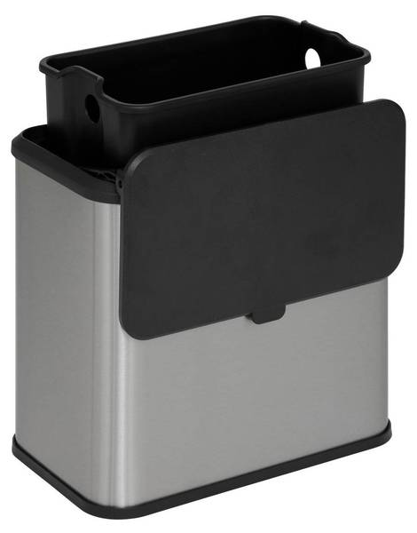 Komposttonne BASIC Schwarz - Metall - 15 x 24 x 25 cm