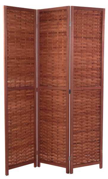 Raumteiler Autumn 3-tlg Braun - Glas - 120 x 170 x 3 cm