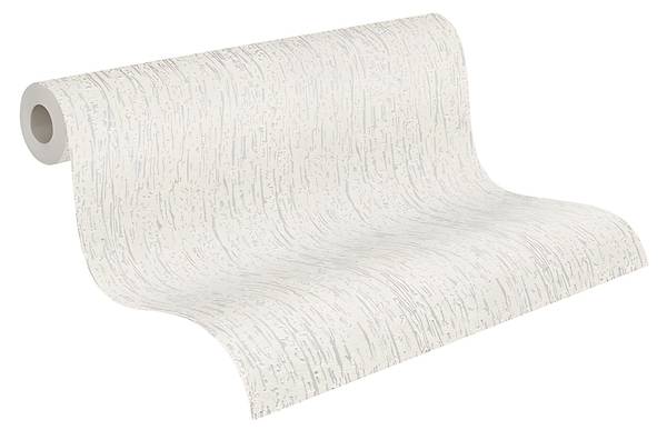 Überstreichbare Tapete 658319-GU Weiß - Fleece - 106 x 1 x 1 cm