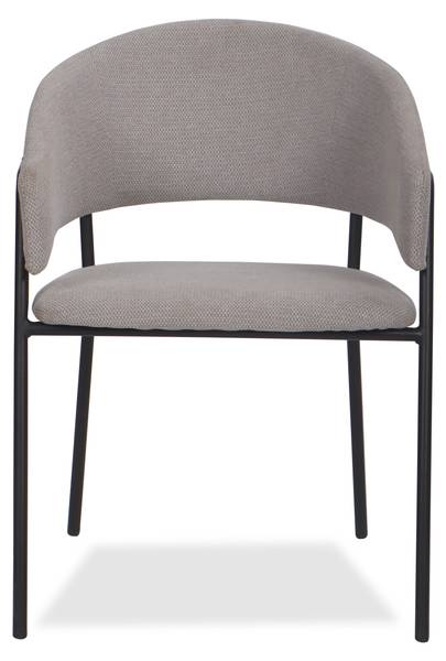 Esszimmerstuhl OVO Grau - Chenille - Strukturstoff - 56 x 79 x 54 cm