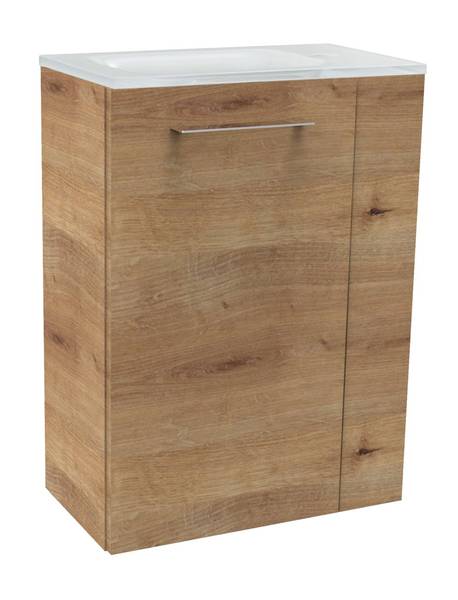 Waschbeckenunterschrank SBC Milano Braun Braun - Holzwerkstoff - 60 x 70 x 34 cm