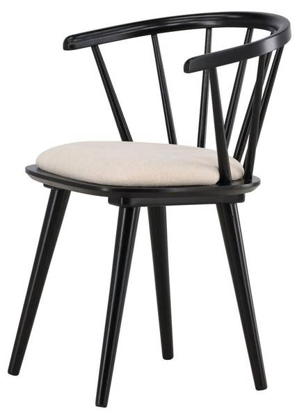 Esszimmerstühle Bobby (2er-Set) Schwarz