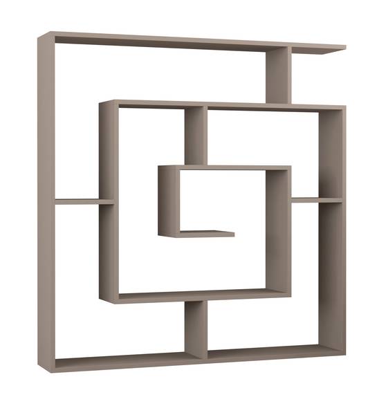 Bücherregal LABIRENT Beige Beige - Holzwerkstoff - 125 x 129 x 22 cm