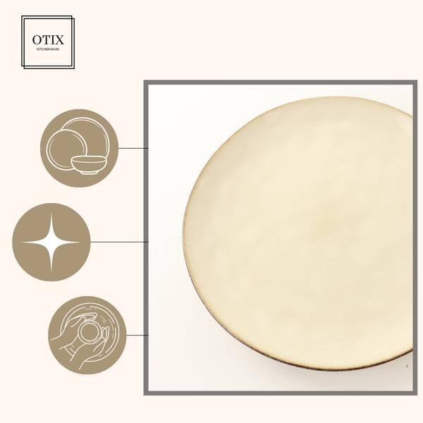 Geschirrset Maple 18er-set Beige - Naturfaser - 27 x 2 x 27 cm