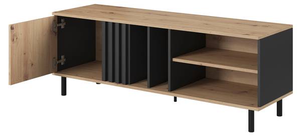 Tv lowboard MADIS RTV139 1D Beige - Melamin - 139 x 50 x 40 cm