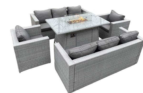 Gartenmöbel Set Im Freien K(5er-Set) Grau - Webstoff