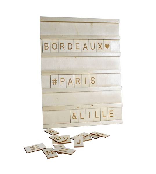 Meldungsfeld SIMPLICITY Beige - Holzwerkstoff - 30 x 1 x 40 cm
