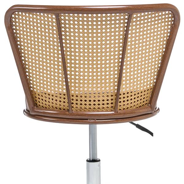 Bürostuhl ROSWELL Schwarz - Braun - Silber - Kunstleder - 54 x 70 x 50 cm