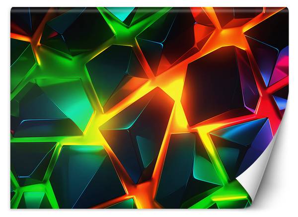 Fototapete Bunte 3D Abstraktion 150 x 105 cm