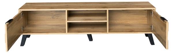 TV-Lowboard Clara Braun - Stahl - 160 x 45 x 36 cm