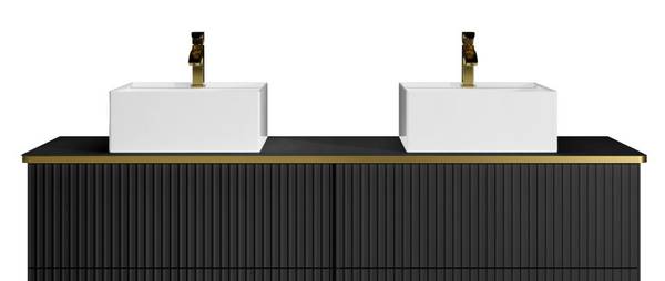 Doppelwaschtisch KELIZA Schwarz