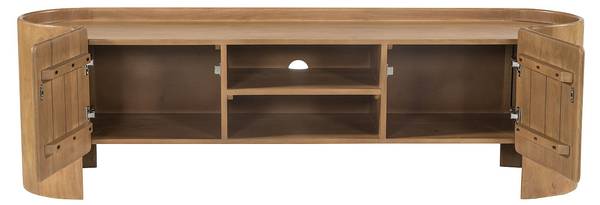 TV-Board ISLARA Beige - Holz teilmassiv - 165 x 50 x 40 cm