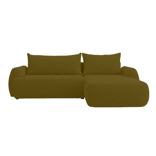 Ecksofa MUNDUK II Olivgrün - Armlehne davorstehend links - Ecke davorstehend rechts - Ottomane davorstehend rechts