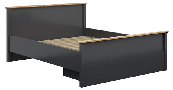 Bett Duck Grau - Holzwerkstoff - 174 x 95 x 210 cm