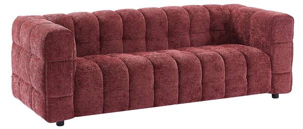 Sofa ohne Schlafmöglichkeit LERICI Rot - Textil - 213 x 72 x 89 cm