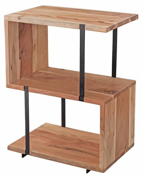 Beistelltisch ARPINO Beige - Akazie - 45 x 60 x 30 cm