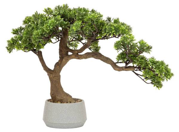 Künstlicher Bonsai POLIN Grün - Kunststoff - 32 x 45 x 60 cm
