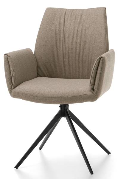 Esszimmerstuhl PRATO BARREL Beige - Hellbraun