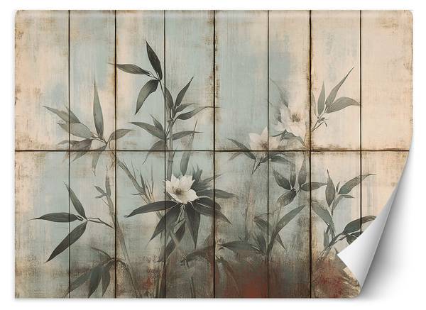 Fototapete Pflanzenstängel und Blumen 250 x 175 cm