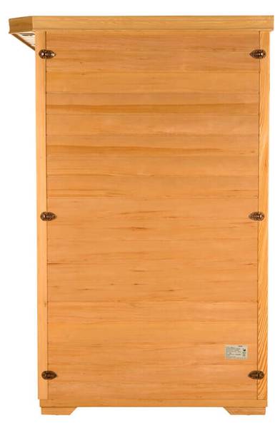 Infrarotkabine REDSUN L Braun - Holz teilmassiv - 153 x 190 x 110 cm