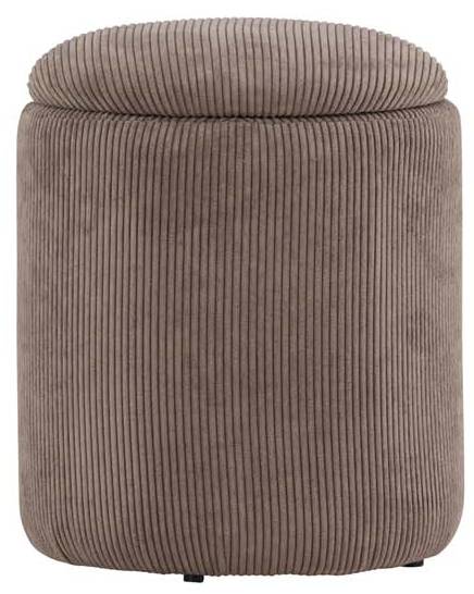 Pouf Limpen 2 Braun - Kunstfell - 32 x 40 x 32 cm