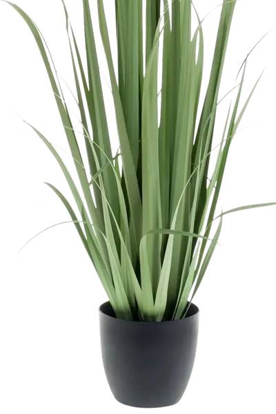 Künstliches Yucca Gras Iva Grün - Kunststoff - 1 x 120 x 1 cm