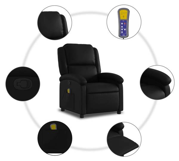 Massagestoel 3032408-2 zwart