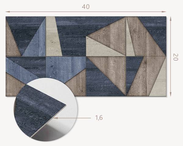 Vinylplatte 00077399 (10er-Set) 40 x 20 cm