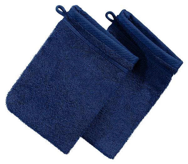 Waschhandschuh 2er-Pack 108617 Nachtblau