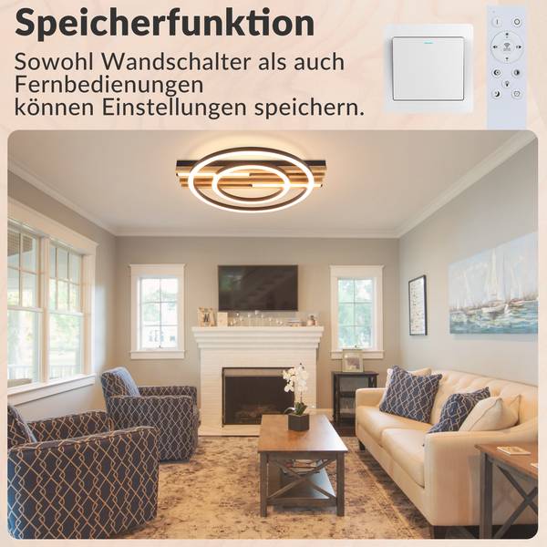 LED Plafondlamp kBO bruin - ijzer - 32 x 7 x 38 cm