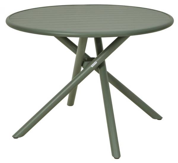 Gartentisch NEBULLIA Grün - Metall - 105 x 75 x 105 cm