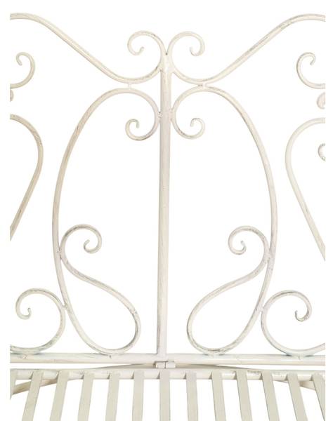 Tuinbank ESTATE wit - ijzer - 58 x 94 x 113 cm