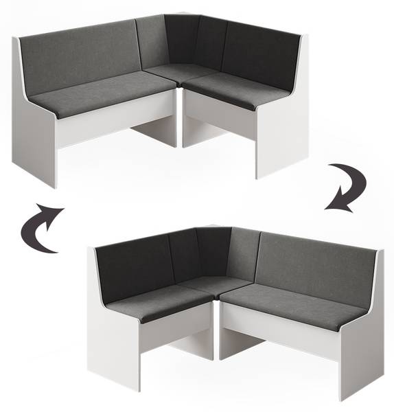 Eetkamerhoekbank Ramon 59580 wit