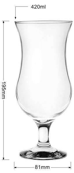 Wasserglas Lukas Glas - 8 x 19 x 8 cm