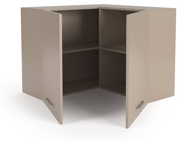 Küchenoberschrank Modul O8 Grau - Holzwerkstoff - 96 x 77 x 96 cm