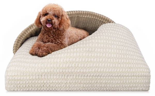Haustierbett MN Beige - Braun - Polyester - 56 x 40 x 76 cm