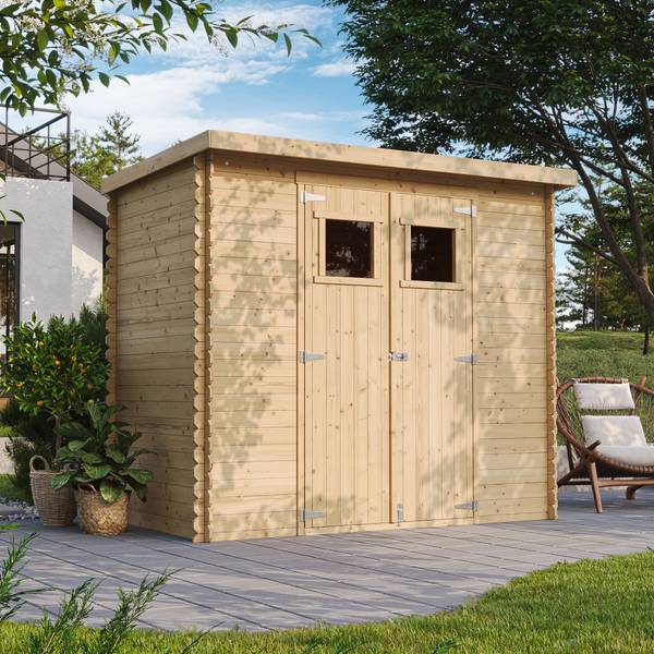 Gartenhaus M310 Beige - Fichte - 235 x 200 x 130 cm