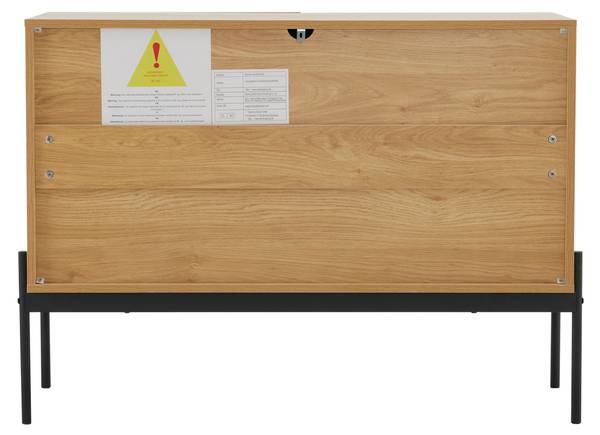 Sideboard NaturLine Ⅱ Beige - Stahl - 100 x 75 x 40 cm