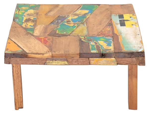 Beistelltisch Mix Braun - Massivholz - 61 x 23 x 45 cm