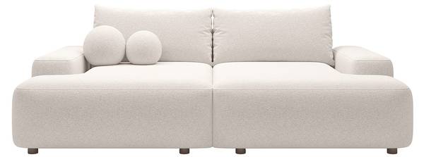 Sofa ohne Schlafmöglichkeit DAVISO Weiß - Textil - 164 x 87 x 232 cm